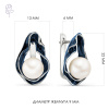 Серьги серебро 52241S1U
