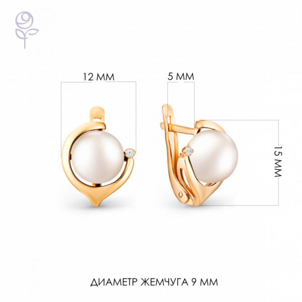 Серьги золото 32398.1A1