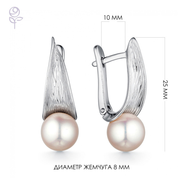 Серьги серебро 52103S1