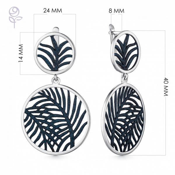 Серьги серебро 52933SU