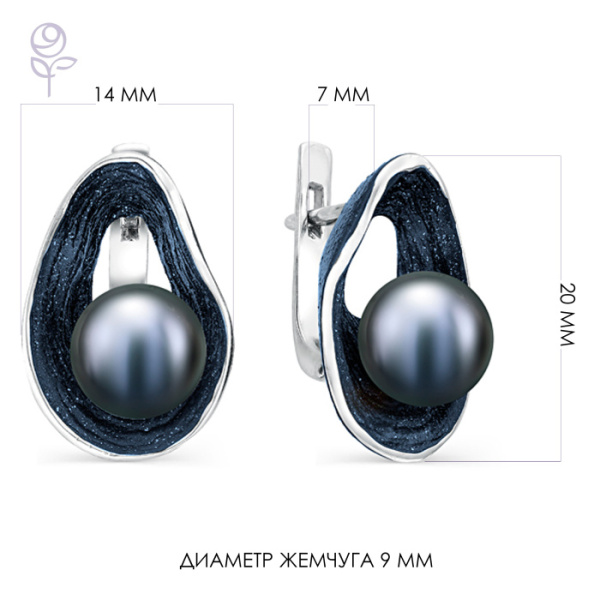 Серьги серебро 52250S2U