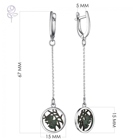 Серьги серебро 52923.1SZ