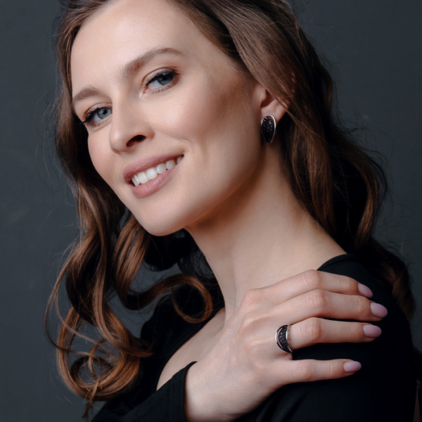 Серьги серебро 52970SB