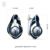 Серьги серебро 52241S2U