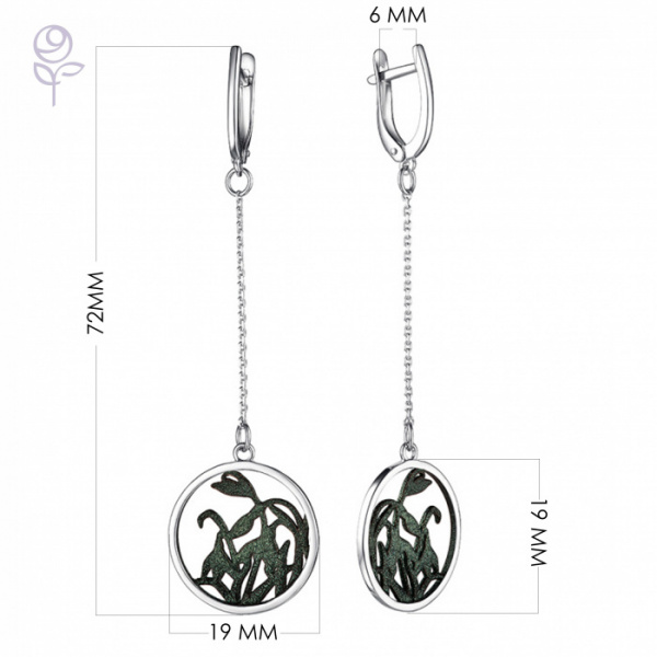 Серьги серебро 52922.1SZ