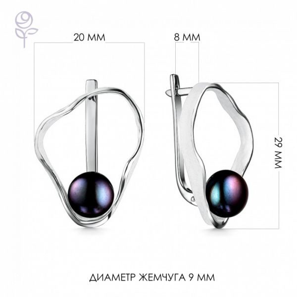 Серьги серебро 52232S2W