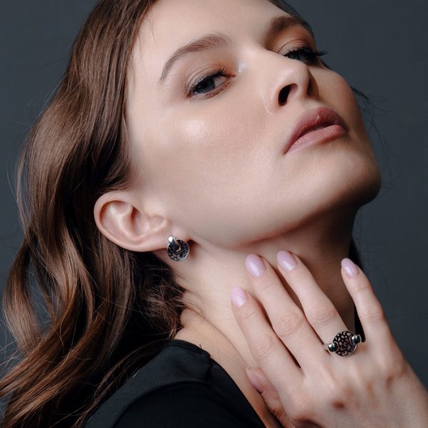 Серьги серебро 52972SB