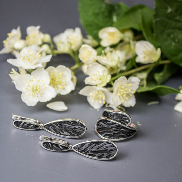 Серьги серебро 52940SB