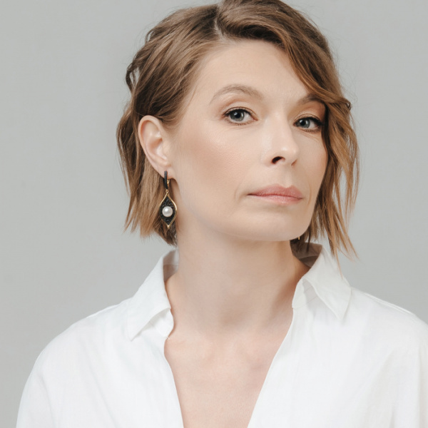 Серьги серебро 52842Y1B