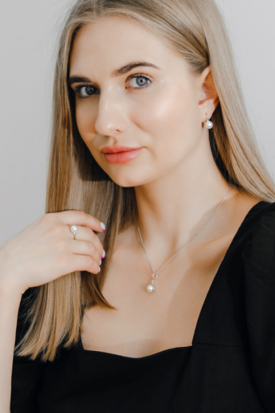 Серьги серебро 28201S1