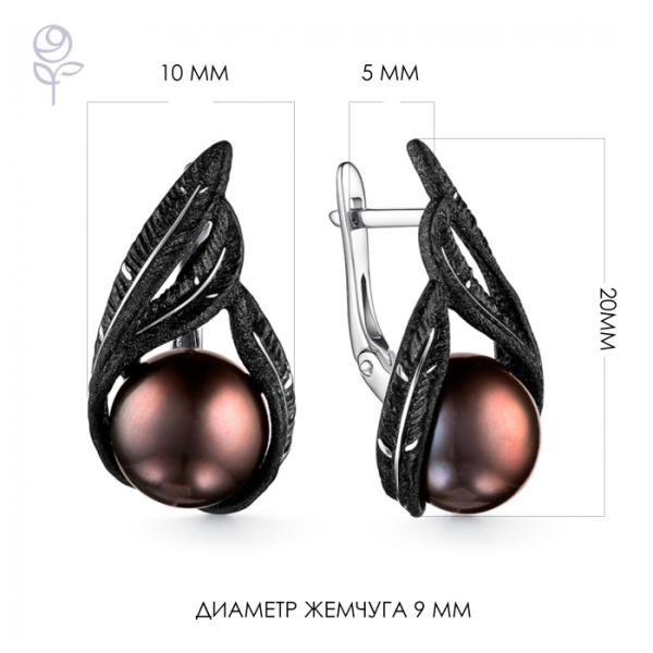Серьги серебро 52887S2B