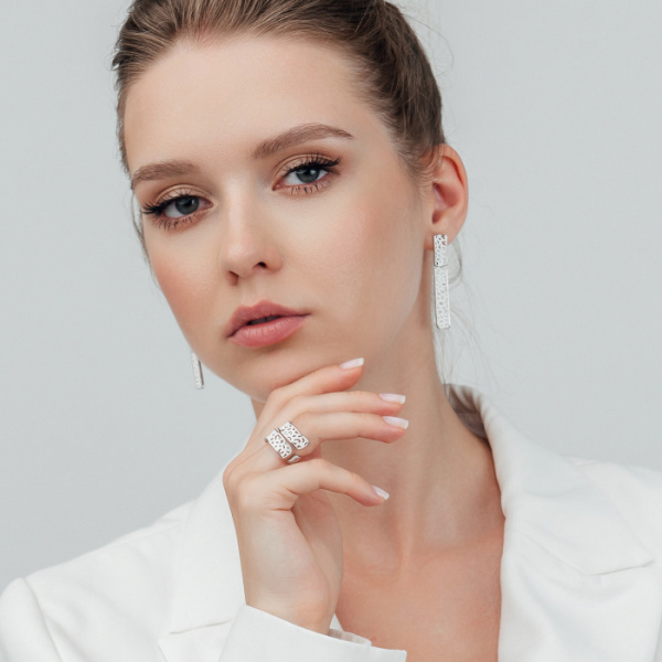 Кольцо серебро 51971SW