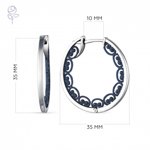 Серьги серебро 52910SU