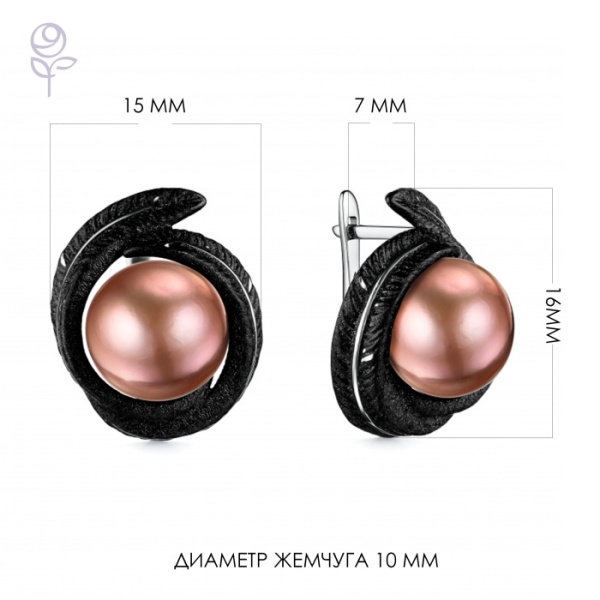 Серьги серебро 52888S8B