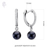 Серьги серебро 28445S2