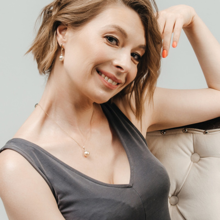 Серьги золото 32608AP1