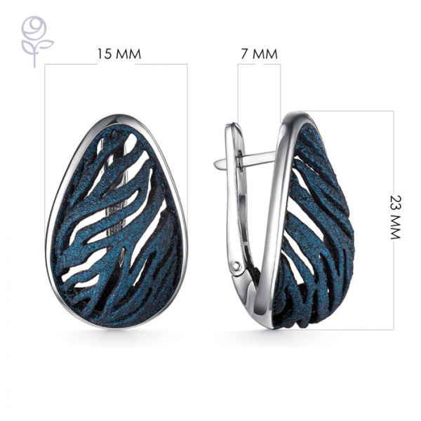 Серьги серебро 52939SU