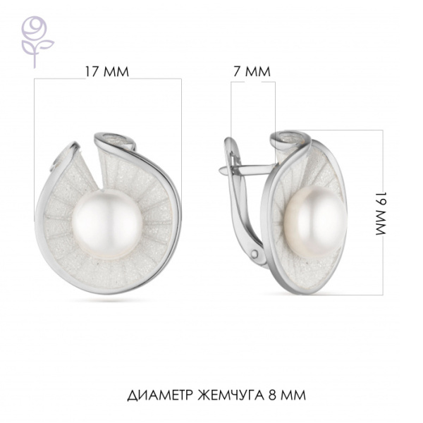 Серьги серебро 52850S1W