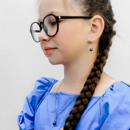 Серьги серебро 28089S2
