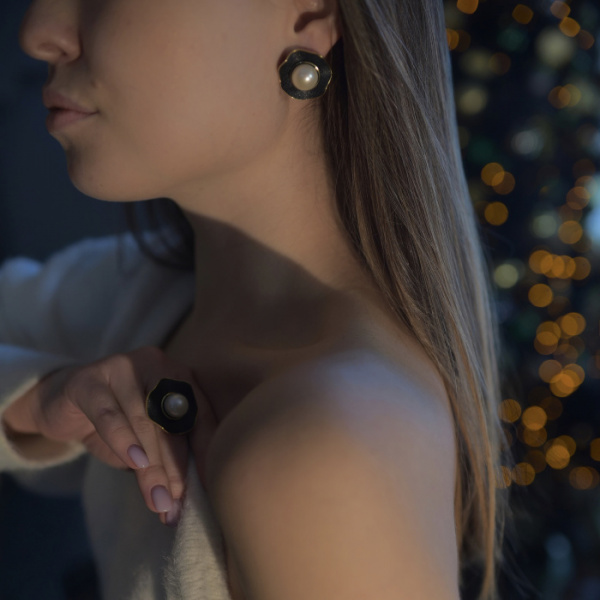 Серьги серебро 52804Y1B