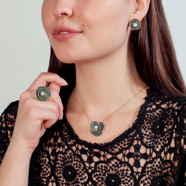 Серьги серебро 52857Y1Z