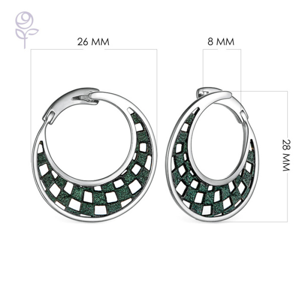 Серьги серебро 52921SZ