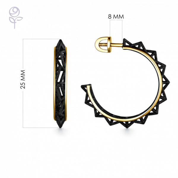 Серьги серебро 52929YB