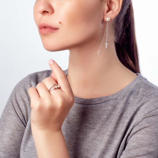 Серьги серебро 52545S1