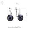 Серьги серебро 28444S2