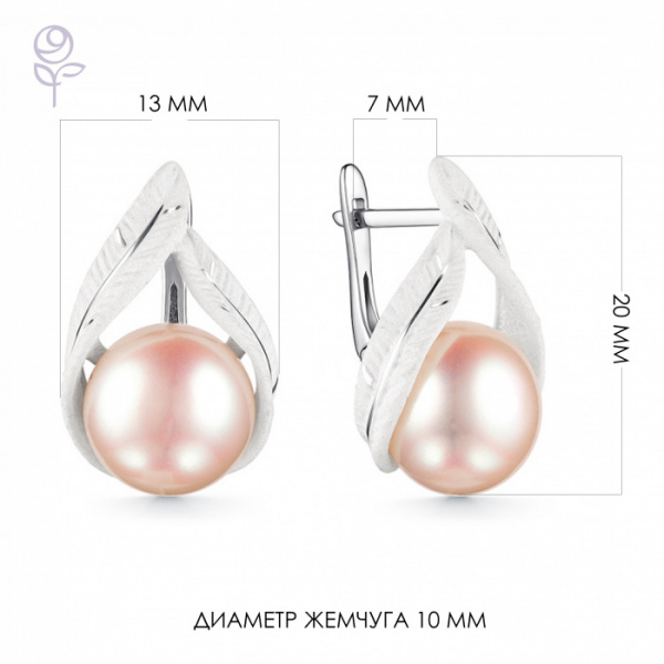 Серьги серебро 52886S1W