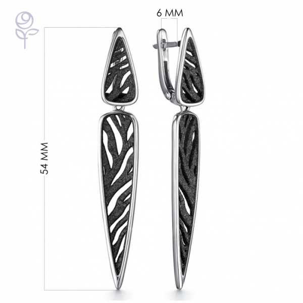 Серьги серебро 52941SB