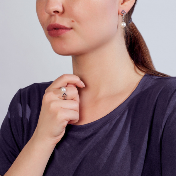 Серьги серебро 52382S1