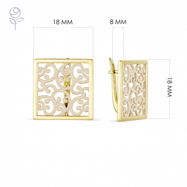 Серьги серебро 52836YH