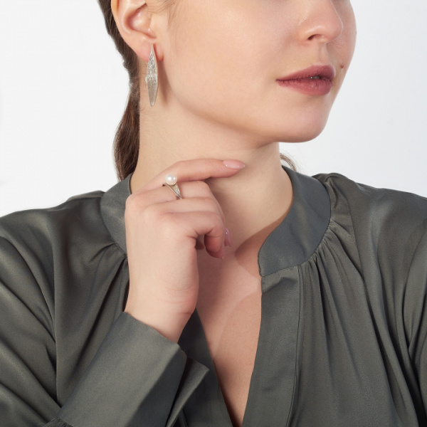 Кольцо серебро 51104S1