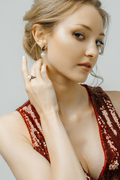 Серьги серебро 28409S1B