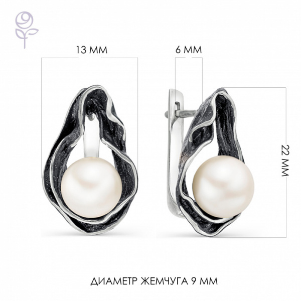 Серьги серебро 52241S1B