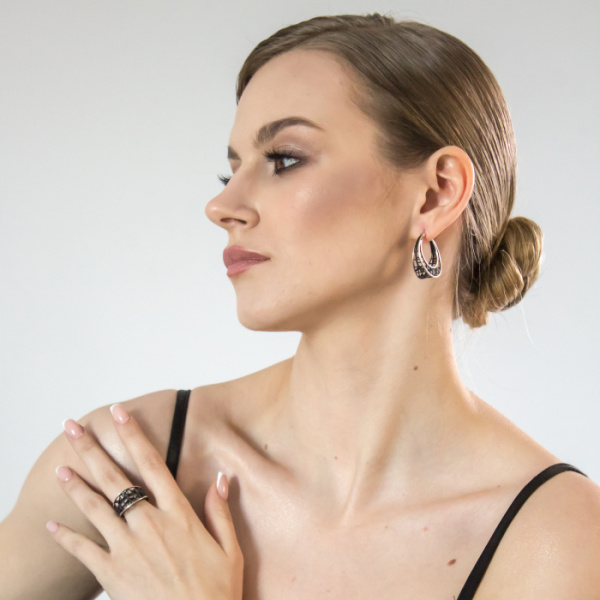 Кольцо серебро 51924SB