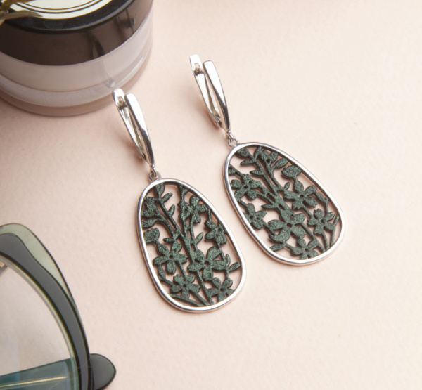 Серьги серебро 52914SZ