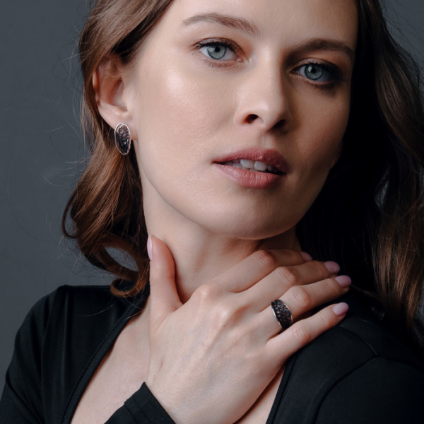 Серьги серебро 52970SB