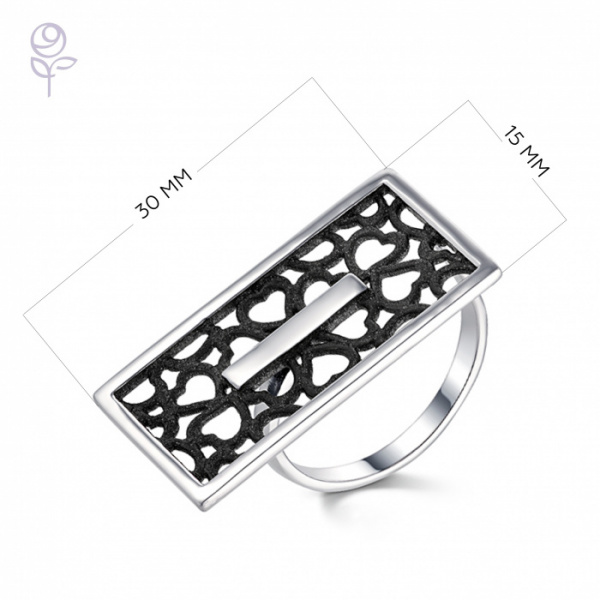 Кольцо серебро 51837SB