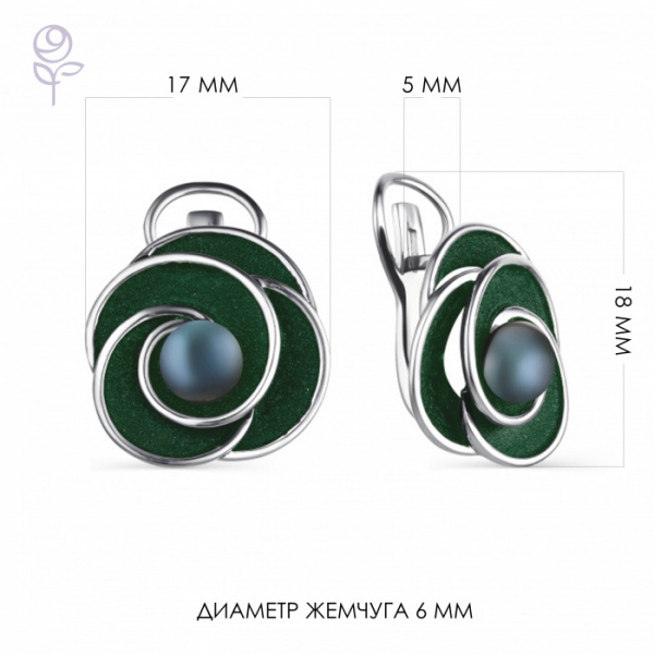 Серьги серебро 52857S2Z