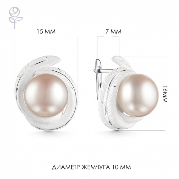 Серьги серебро 52888S1W