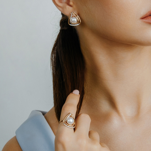 Серьги золото 32547A1