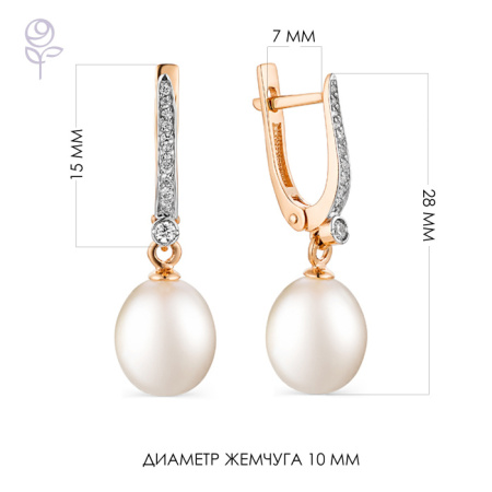 Серьги золото 22439A1