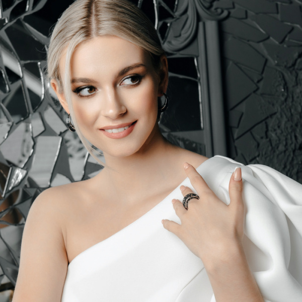 Кольцо серебро 51925SB