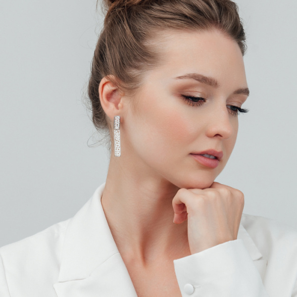 Серьги серебро 52971SW