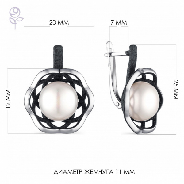 Серьги серебро 52851S1B