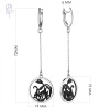 Серьги серебро 52922.1SB