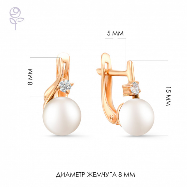 Серьги золото 22006A1