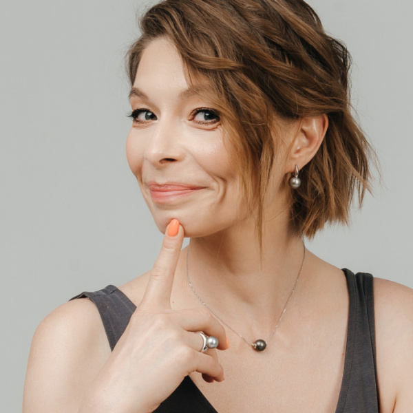 Серьги серебро 52512.1M2D12